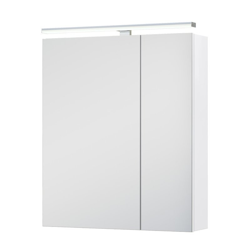 Мебель для ванной комнаты Vigo Plaza 60 напольная, белая, раковина Фостер 60