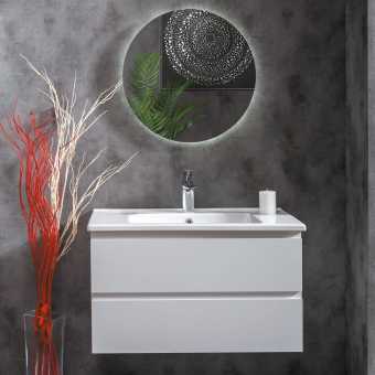 Мебель для ванной Armadi Art Capolda 85 с белой ручкой