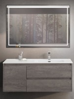 Мебель для ванной комнаты BelBagno Kraft R, 120 cemento grigio