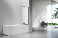 Шторка на ванну Veconi Palau PL85GR-70-01-C8 70x150, брашированный графит