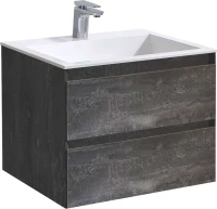 Тумба с раковиной Vincea Luka 60 2 ящика, камень