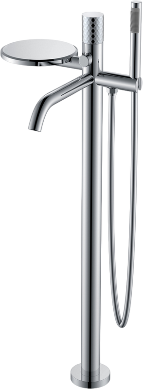 Напольный смеситель для ванны с душем Boheme Stick 129-CRCR chrome diamond chrome