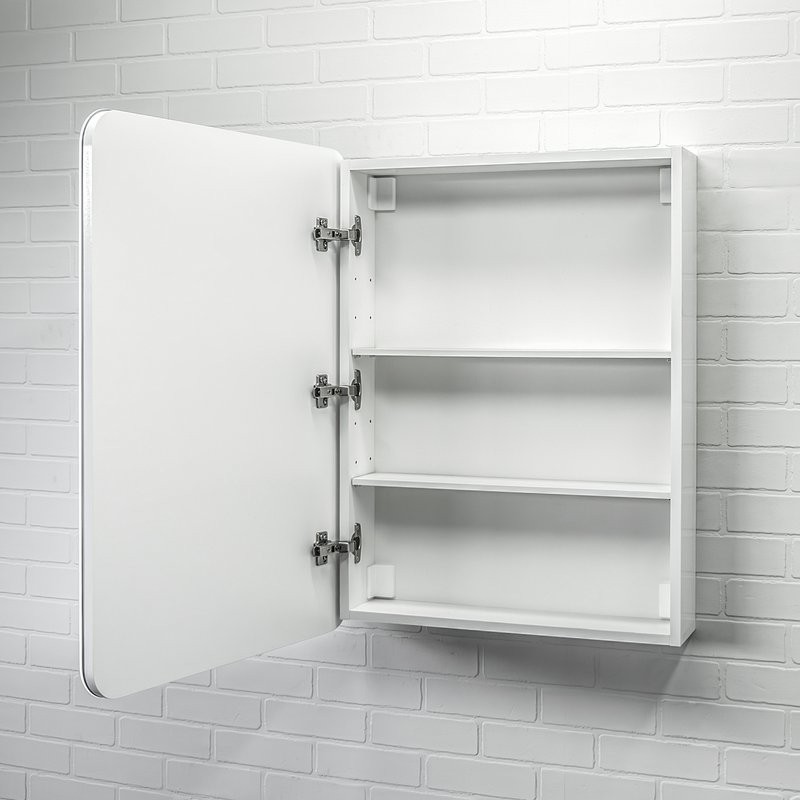 Зеркало-шкаф Comforty Нео 60 с подсветкой, бесконтактный сенсор