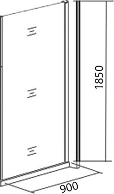 Душевой уголок Good Door Neo WTW+SP+SP 140х90 см + очиститель для стекол