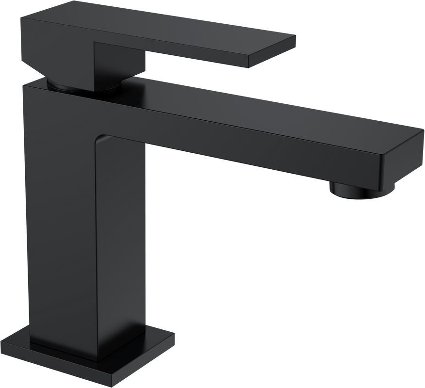 Смеситель для раковины Boheme Qubic 471-B matt black