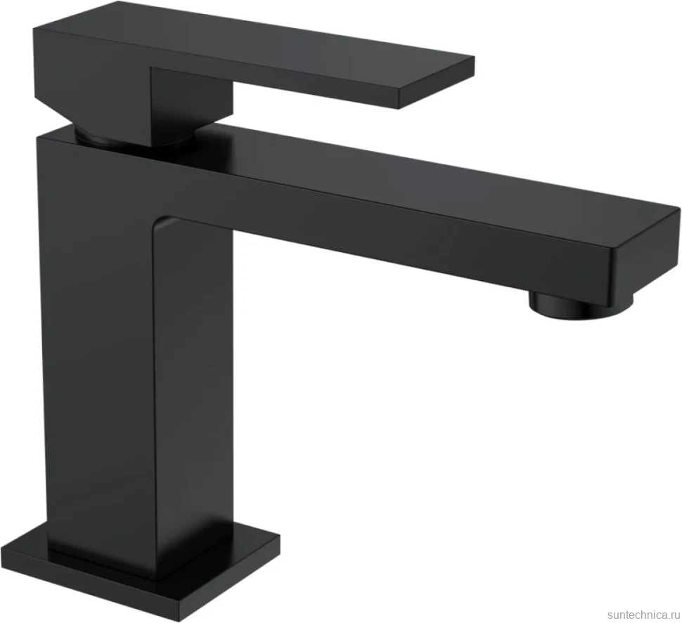 Смеситель для раковины Boheme Qubic 471-B matt black