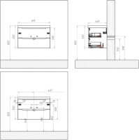 Тумба под раковину BelBagno Etna 80 rovere grigio
