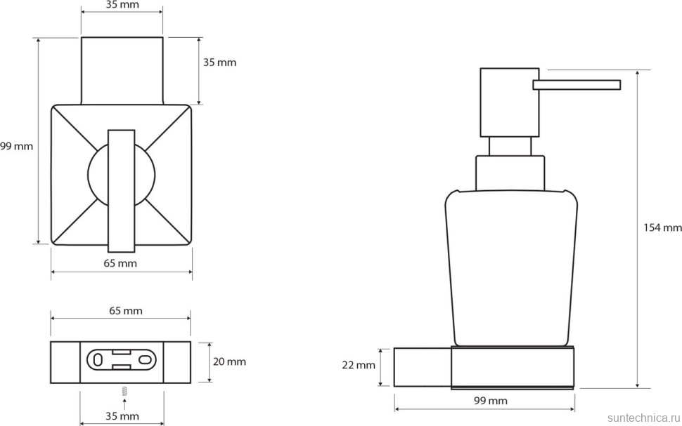 Набор Стакан Bemeta Via 135011012 + Дозатор 135009042