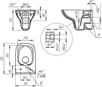Комплект Унитаз подвесной Cersanit Carina XL Clean On DPL EO slim + Инсталляция Grohe Rapid SL 38772001 3 в 1 с кнопкой смыва + Шумоизоляция 37131000