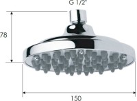 Верхний душ Remer 35315X