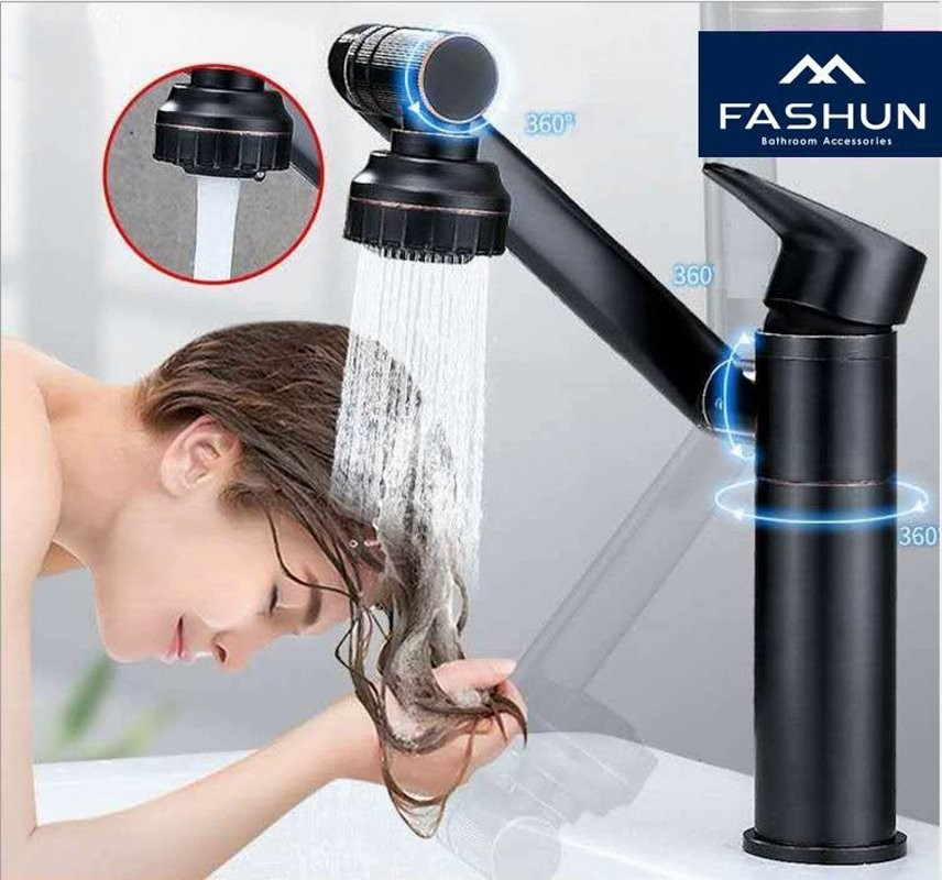 Смеситель для кухни Fashun A4017-7 черный