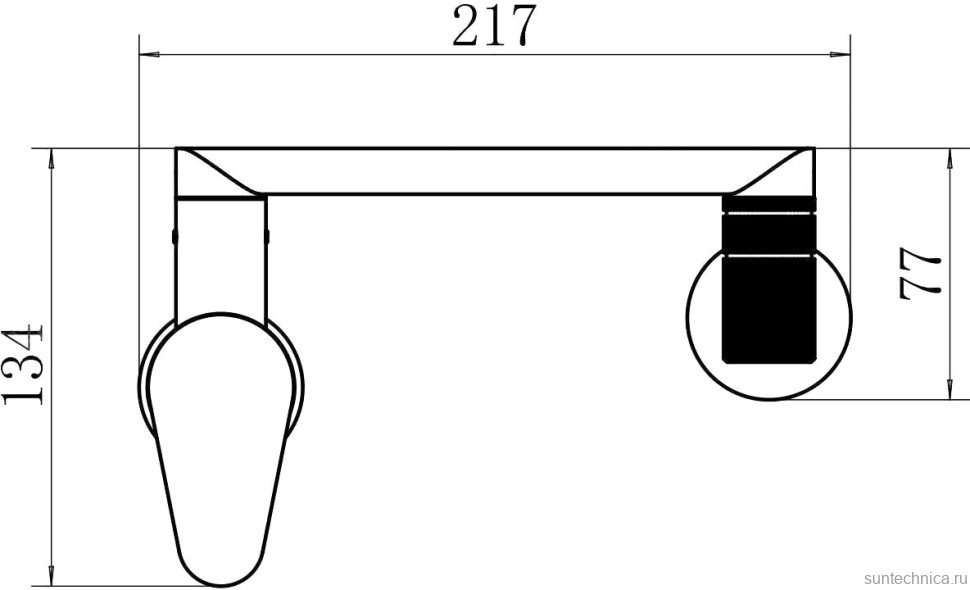 Смеситель для кухни Fashun A4017-7 черный