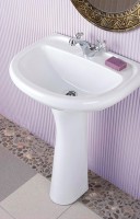Комплект Раковина Santek Анимо 1WH110502 55 + Пьедестал 1WH110587 + Смеситель Rossinka Y + Сифон AlcaPlast