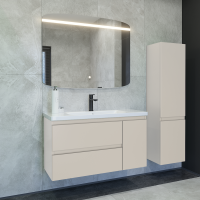 Мебель для ванной комнаты Caprigo Forte 100 R подвесная, беж лайт