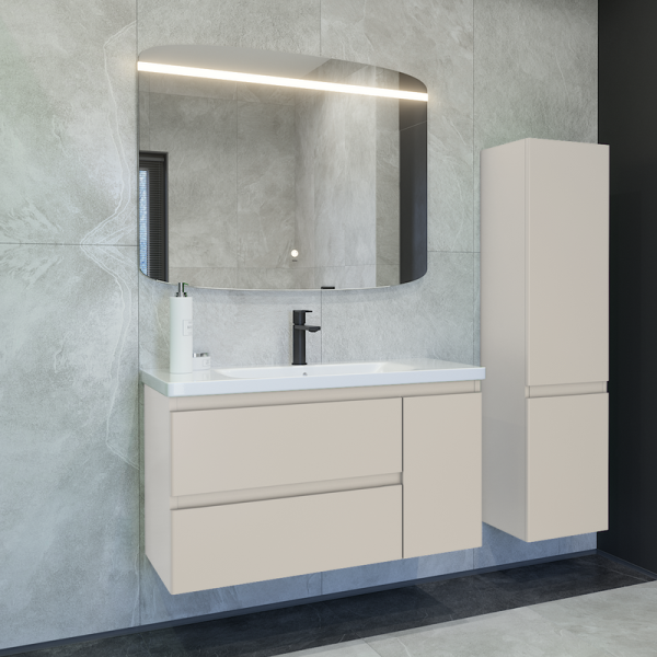 Мебель для ванной комнаты Caprigo Forte 100 R подвесная, беж лайт
