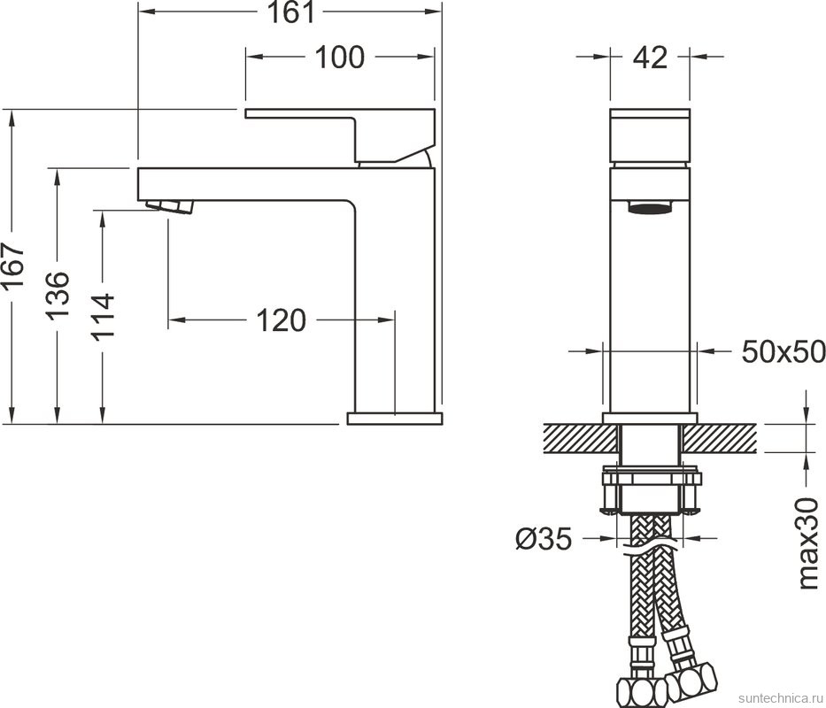 Смеситель для раковины Timo Selene 2061/16F матовый белый