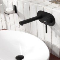 Смеситель для раковины Wasserkraft Gollach 3330 С ВНУТРЕННЕЙ ЧАСТЬЮ, черный soft-touch