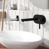 Смеситель для раковины Wasserkraft Gollach 3330 С ВНУТРЕННЕЙ ЧАСТЬЮ, черный soft-touch