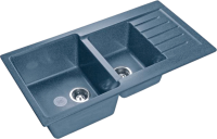 Комплект Мойка GranFest Practik P-980 KL графит + Смеситель MEGA Ege MG-PL10 хром