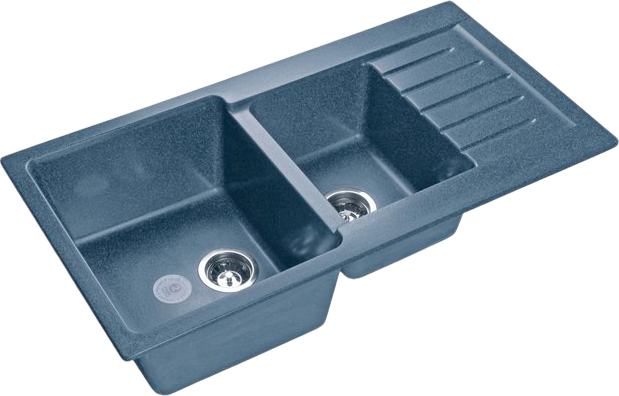 Комплект Мойка GranFest Practik P-980 KL графит + Смеситель MEGA Ege MG-PL10 хром