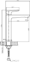 Смеситель для раковины BelBagno Ancona LMC-CRM хром