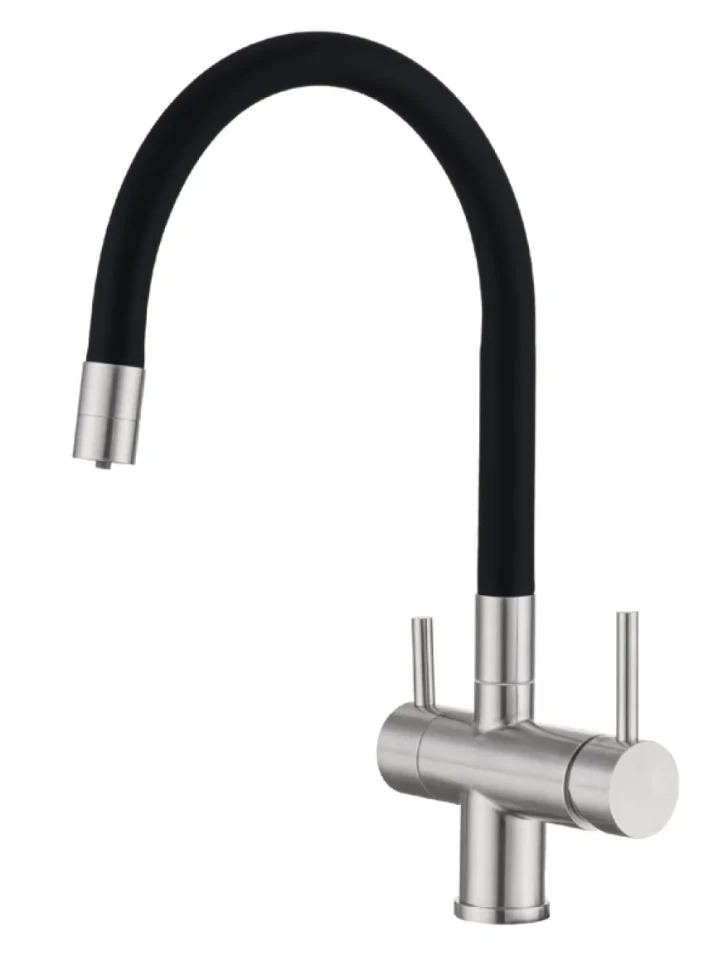 Смеситель для кухни Emar Steel ЕС - 3015 satin