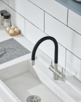 Смеситель для кухни Emar Steel ЕС - 3015 satin