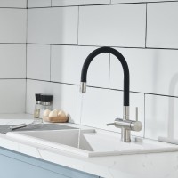 Смеситель для кухни Emar Steel ЕС - 3015 satin