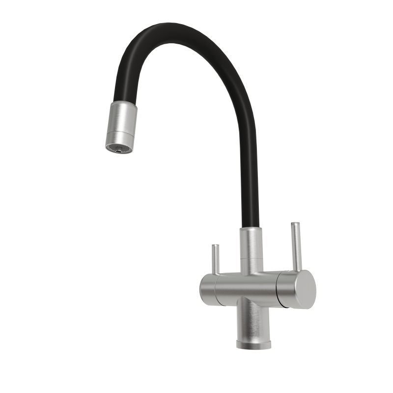 Смеситель для кухни Emar Steel ЕС - 3015 satin