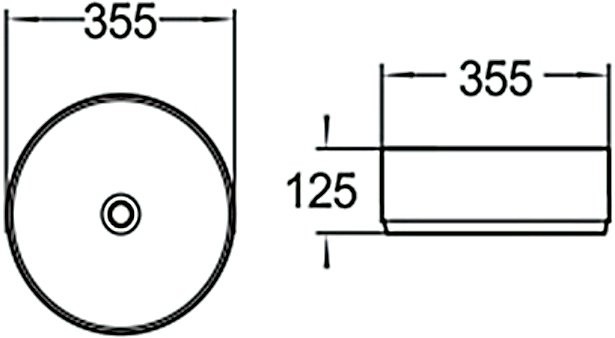 Накладная раковина SantiLine SL-1037
