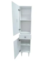 Шкаф-пенал для ванной Comforty Монако 40 L глянцевый белый