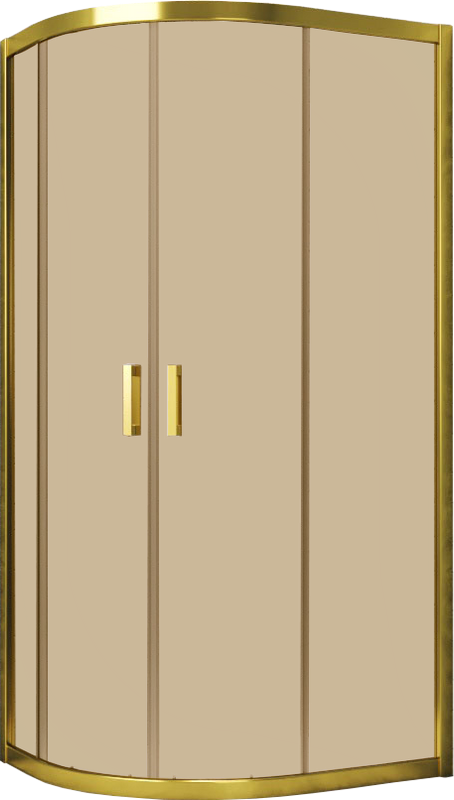 Душевой уголок Vegas Glass ZS-F Tur Novo h1900 100*80 09 05 профиль золото, стекло бронза