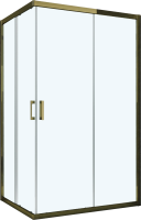 Душевой уголок Vegas Glass ZA-F Tur Novo h1900 110*100 05 01 профиль бронза, стекло прозрачное