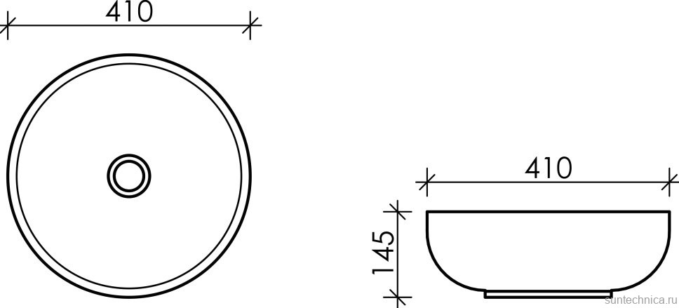 Накладная раковина Ceramicanova Element CN6021