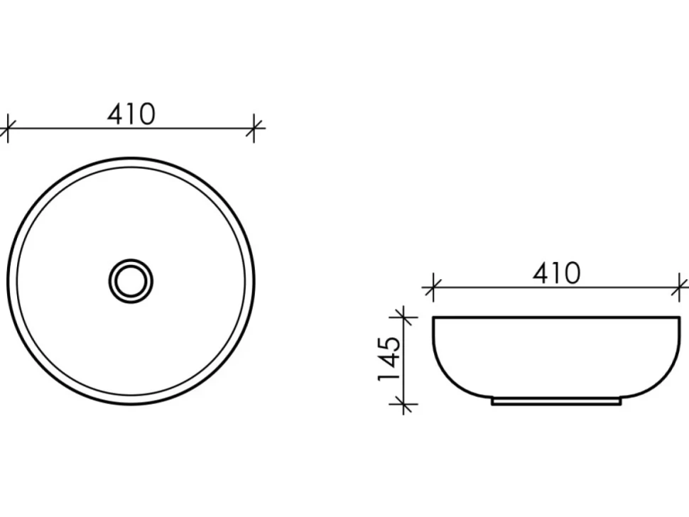 Накладная раковина Ceramicanova Element CN6021