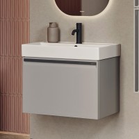 Мебель для ванной комнаты Aqwella Pure 65 серый туман Мебель для ванной комнаты Aqwella Pure 65 серый туман