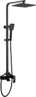 Душевая стойка Abber Wasserfall AF8616B черная матовая