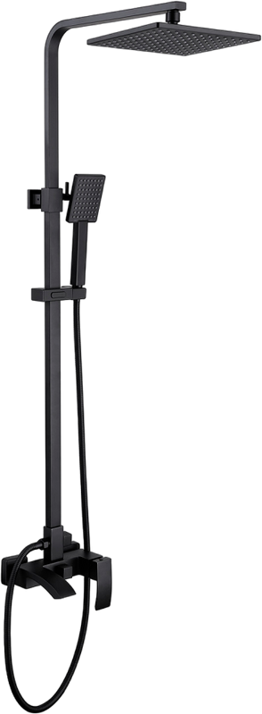 Душевая стойка Abber Wasserfall AF8616B черная матовая