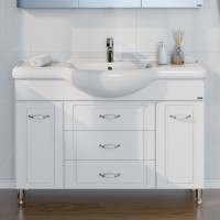 Тумба с раковиной СаНта Монарх 120 белая