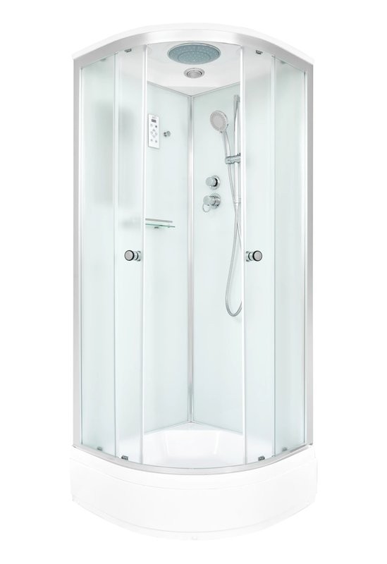 Душевая кабина DTO D D278SEL с электрикой, профиль хром, стекло матовое