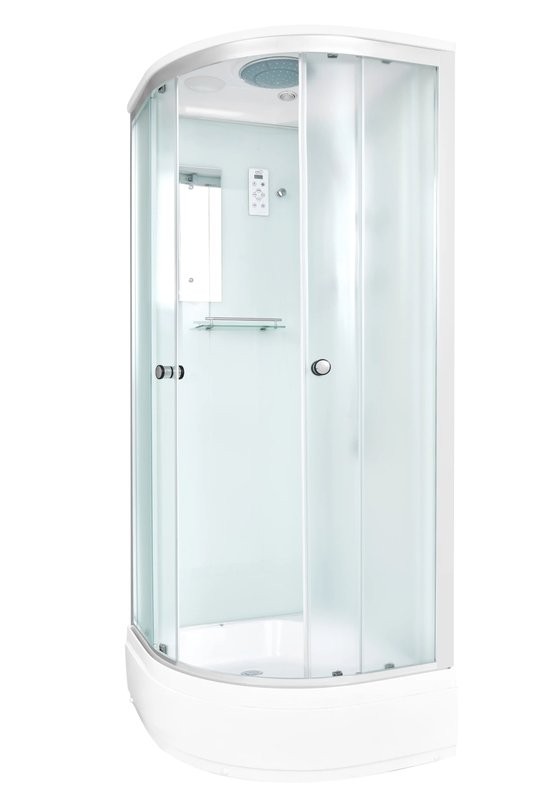 Душевая кабина DTO D D278SEL с электрикой, профиль хром, стекло матовое