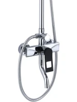 Душевая стойка Bronze de Luxe Element EL77/1CB хром, черная