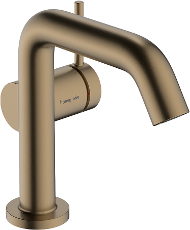 Смеситель для раковины Hansgrohe Tecturis S Fine 110 CoolStart 73310140 шлифованная бронза