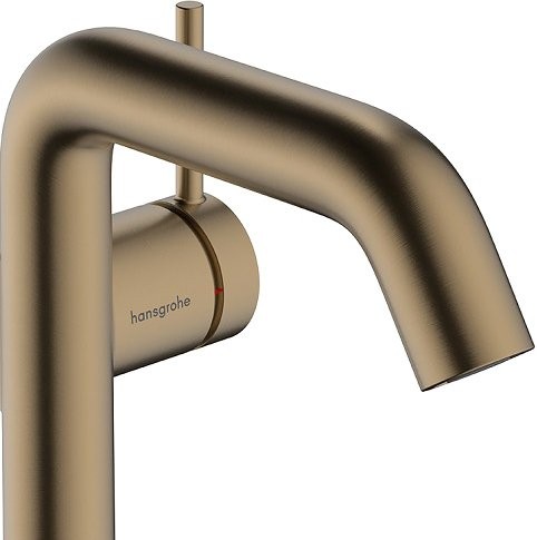 Смеситель для раковины Hansgrohe Tecturis S Fine 110 CoolStart 73310140 шлифованная бронза