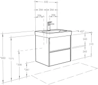 Тумба с раковиной AQUATON Сканди 55 дуб рустикальный Тумба с раковиной AQUATON Сканди 55 дуб рустикальный