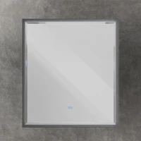 Зеркало Cezares Interni 80x90 с подсветкой, с антизапотевателем, титан