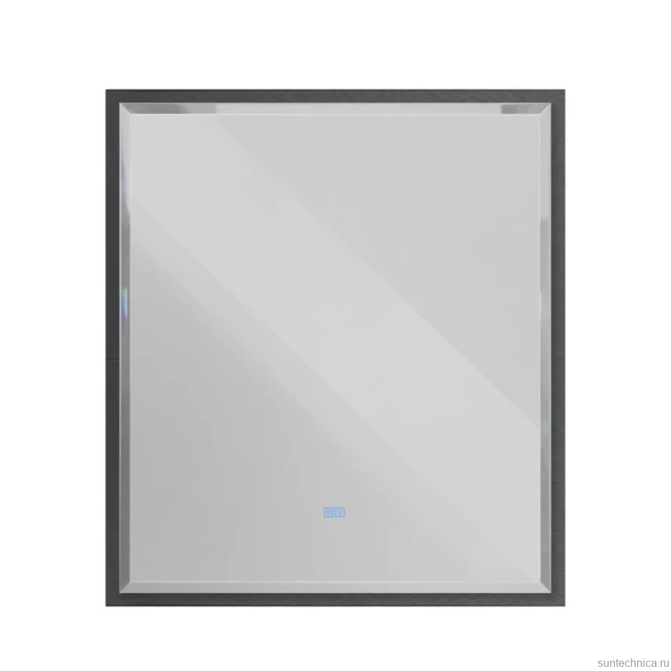 Зеркало Cezares Interni 80x90 с подсветкой, с антизапотевателем, титан