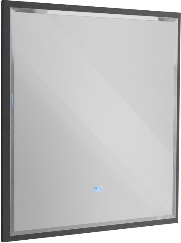 Зеркало Cezares Interni 80x90 с подсветкой, с антизапотевателем, титан