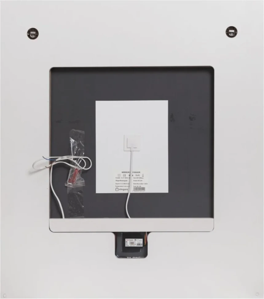 Зеркало Cezares Interni 80x90 с подсветкой, с антизапотевателем, титан