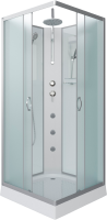 Душевая кабина Niagara Classic NG-1101-14BKTG 90х90 см, без крыши, с гидромассажем и тропическим душем